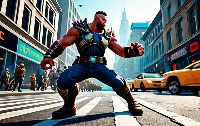 탕탕특공대 추천 캐릭터 및 이유 - King Action Shot**

"A professional video game character, King, in a dynamic pose, fully clothed in ...