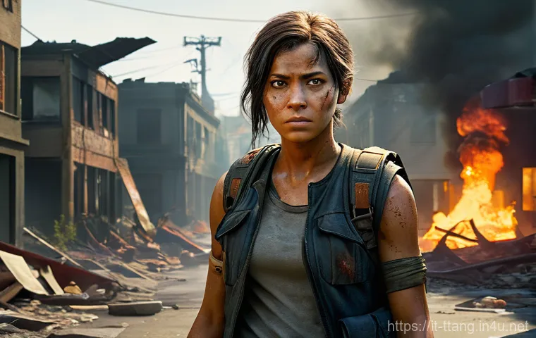 탕탕특공대 빠른 레벨업 비법 - Image Prompt 1: The Incinerating Oil Barrel**