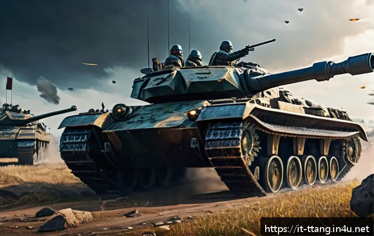 탕탕특공대 최고의 DPS 조합 - A dynamic fantasy battle scene featuring a diverse squad of heroes in strategic formation: sturdy ta...